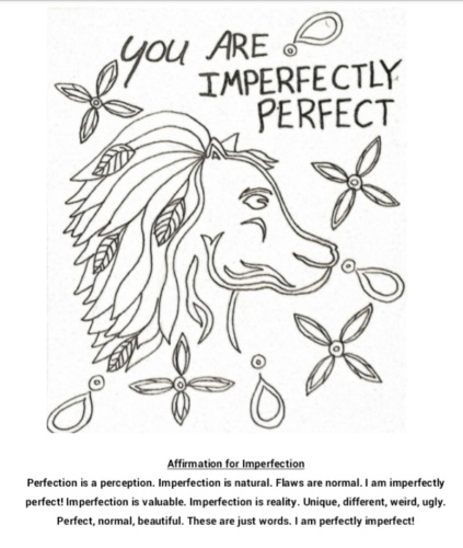 imperfectly perfect coloring page