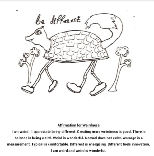 Be Different coloring page 